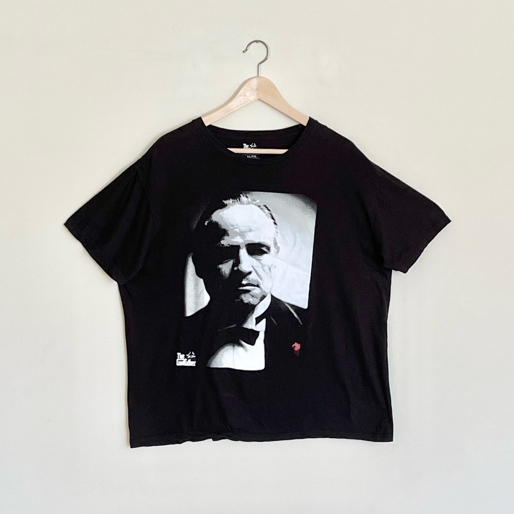 The Godfather Don Corleone Graphic Black T Shirt Adult size XL